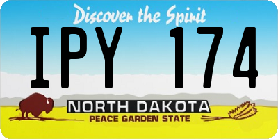 ND license plate IPY174