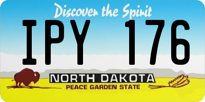 ND license plate IPY176