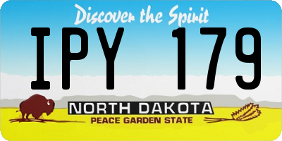 ND license plate IPY179
