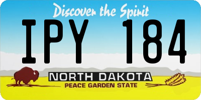 ND license plate IPY184