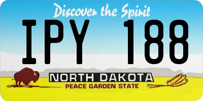 ND license plate IPY188