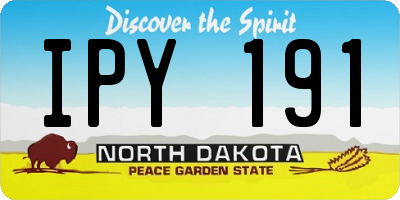 ND license plate IPY191