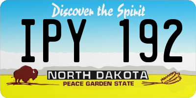 ND license plate IPY192