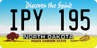 ND license plate IPY195