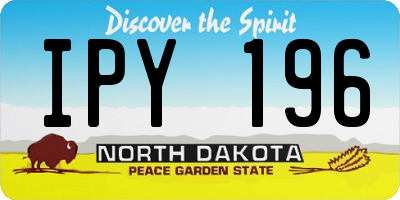 ND license plate IPY196