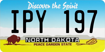 ND license plate IPY197