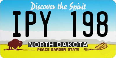 ND license plate IPY198