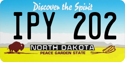 ND license plate IPY202