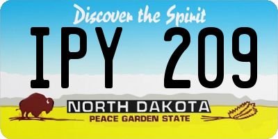 ND license plate IPY209