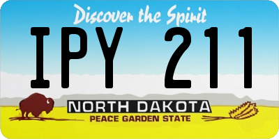 ND license plate IPY211