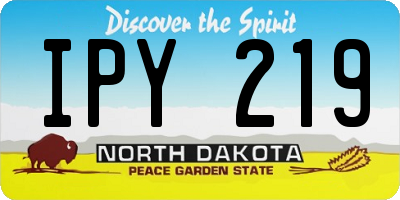 ND license plate IPY219