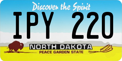 ND license plate IPY220