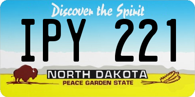 ND license plate IPY221