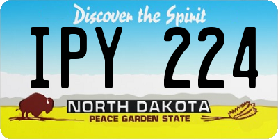 ND license plate IPY224