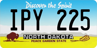 ND license plate IPY225