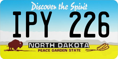 ND license plate IPY226