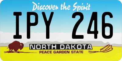 ND license plate IPY246
