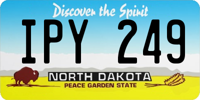 ND license plate IPY249