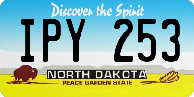 ND license plate IPY253