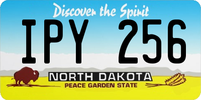 ND license plate IPY256