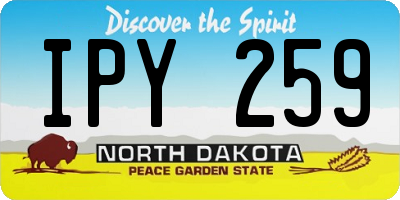 ND license plate IPY259