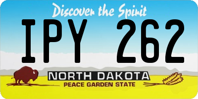 ND license plate IPY262