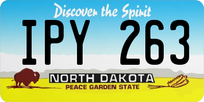 ND license plate IPY263