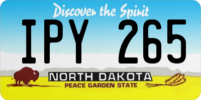 ND license plate IPY265