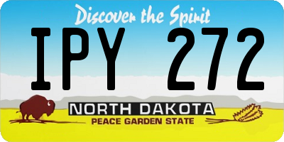 ND license plate IPY272