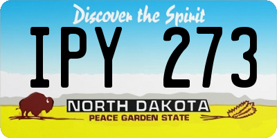 ND license plate IPY273