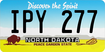 ND license plate IPY277