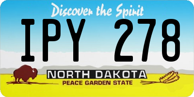 ND license plate IPY278