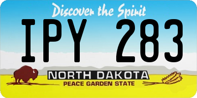 ND license plate IPY283