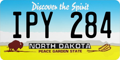 ND license plate IPY284