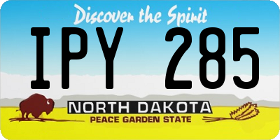 ND license plate IPY285