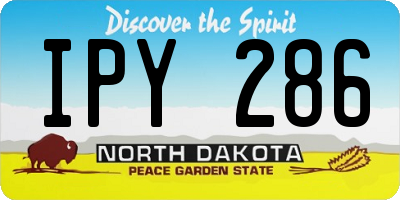 ND license plate IPY286