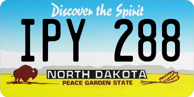 ND license plate IPY288