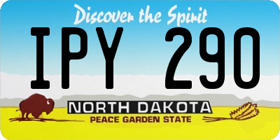 ND license plate IPY290