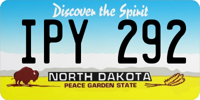 ND license plate IPY292