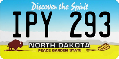 ND license plate IPY293