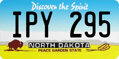 ND license plate IPY295
