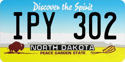 ND license plate IPY302