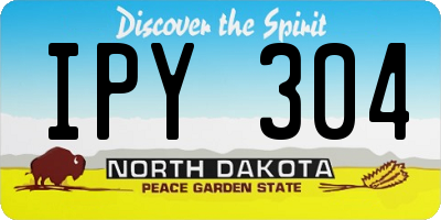 ND license plate IPY304