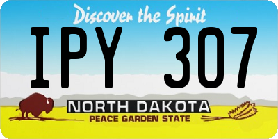 ND license plate IPY307