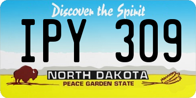 ND license plate IPY309