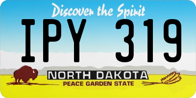 ND license plate IPY319
