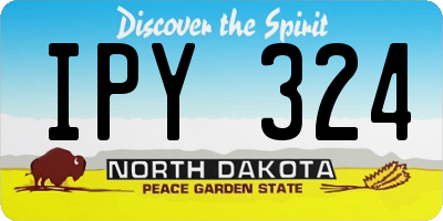 ND license plate IPY324
