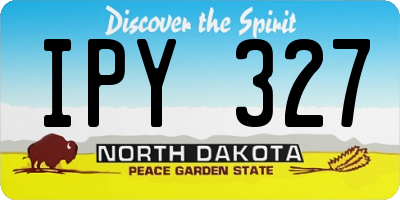 ND license plate IPY327