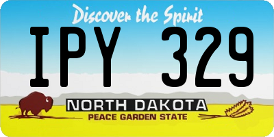 ND license plate IPY329