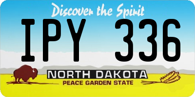 ND license plate IPY336
